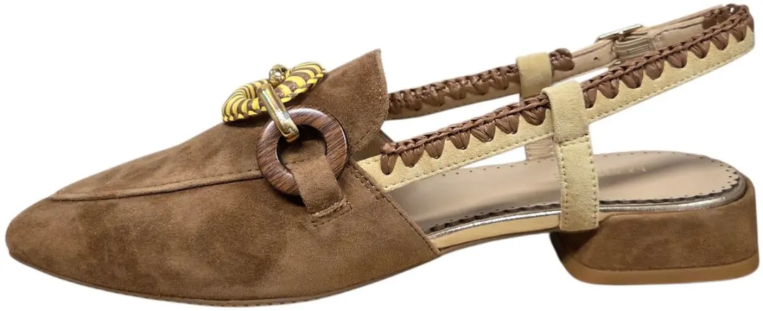 Maripe MA161 Slingbacks Bruin Suede - afbeelding 4 van 4