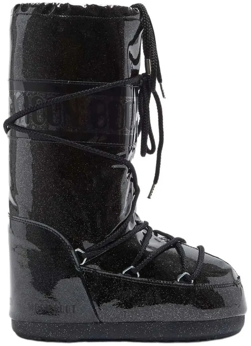 Moon Boot Icon Glitter Jeugdsneeuwlaarzen Zwart EU 31-34 Kinderen