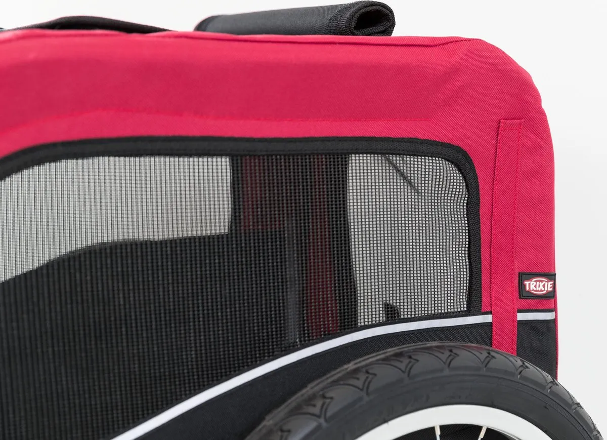 Trixie Hondenfietskar Zwart Rood - S - tot 15 kg