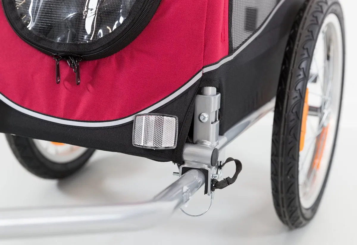 Trixie Hondenfietskar Zwart Rood - S - tot 15 kg