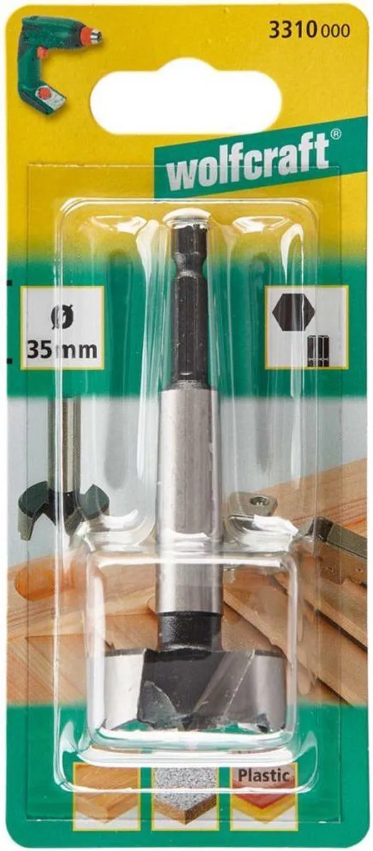Wolfcraft Houtcilinderboor Ø35mm Forstnerboor 3310000