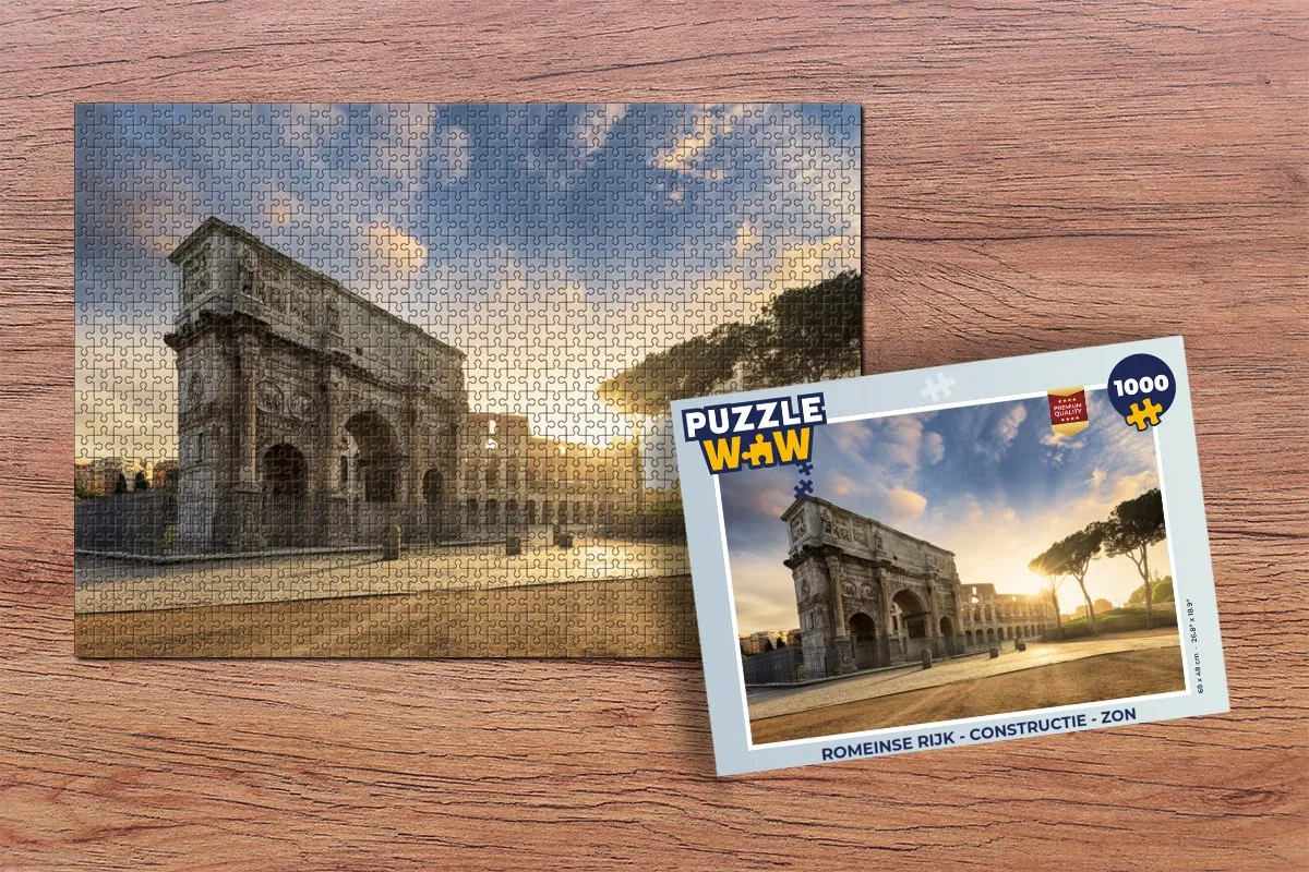 PuzzleWow Romeinse Rijk Legpuzzel 1000 Stuks - Multicolor