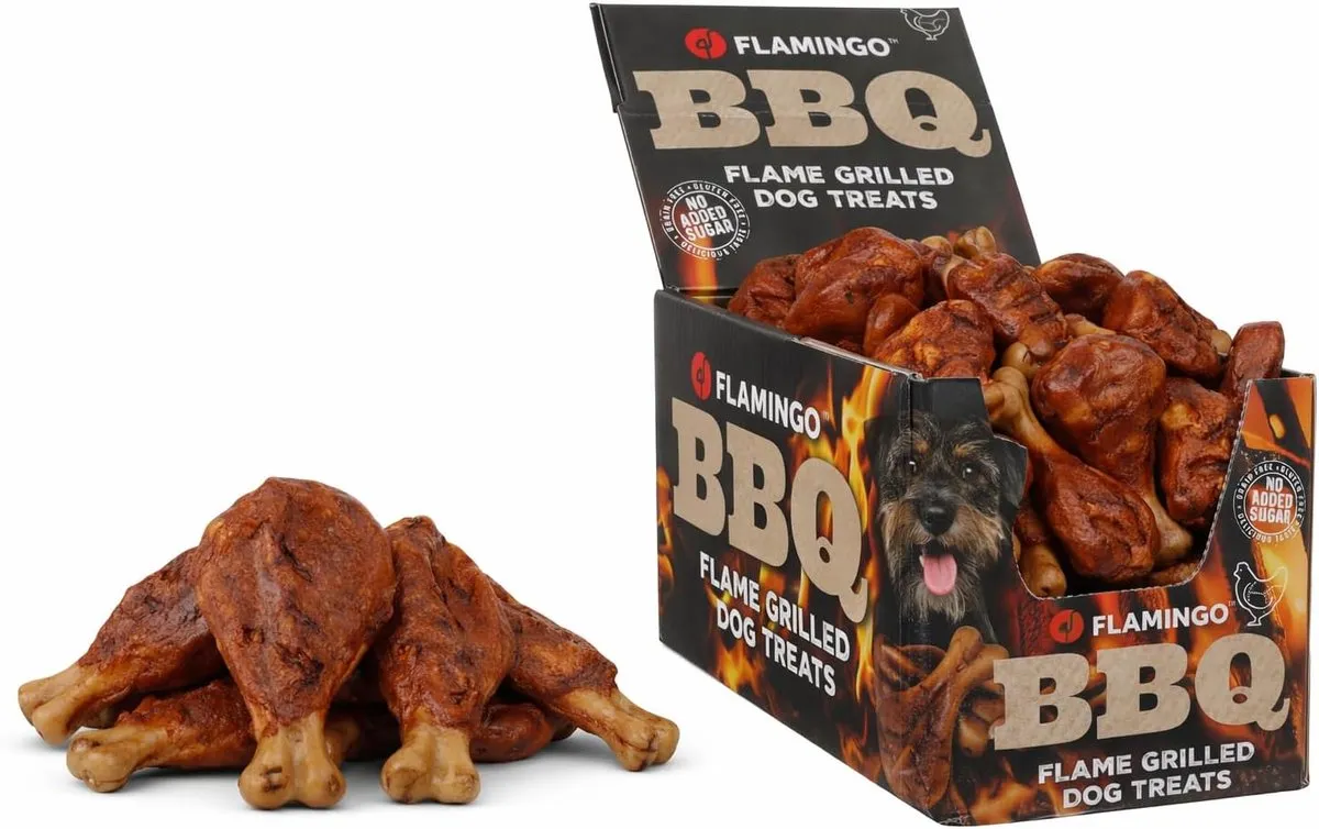 Flamingo BBQ Kotelet Hondensnack M