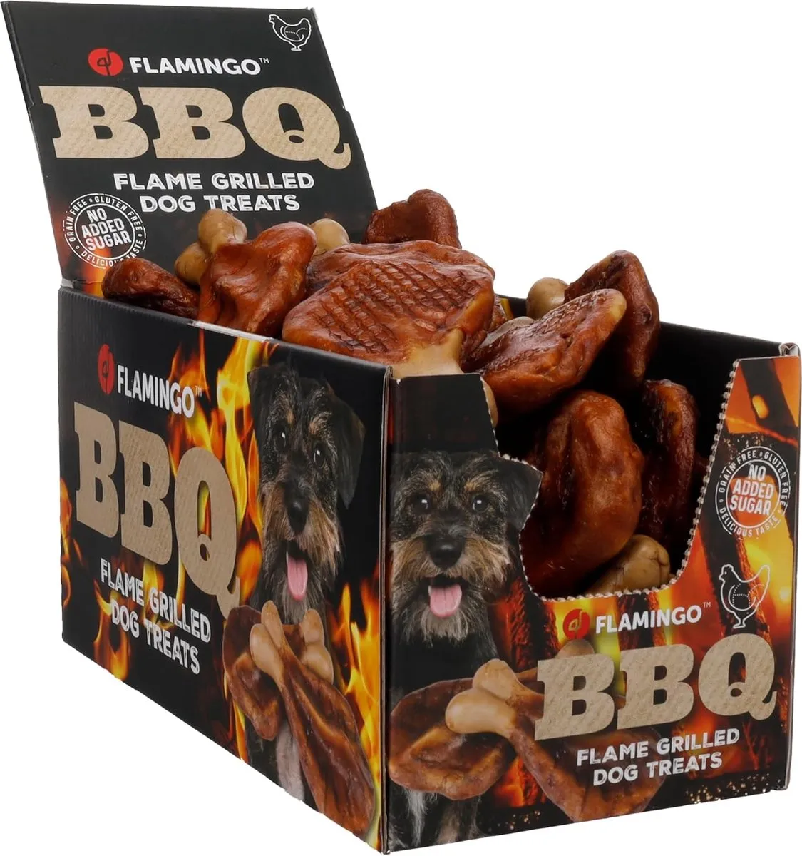 Flamingo BBQ Kotelet Hondensnack M - 1,9 kg - Kip & Zoete Aardappel
