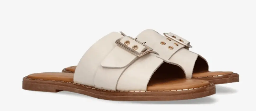 Tango audrey buckle sandalen dames bone white leer