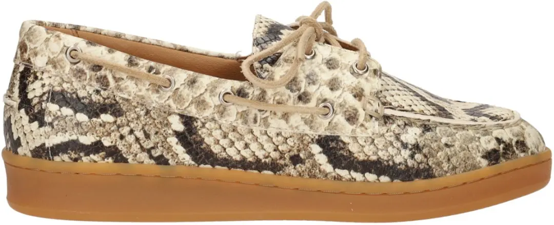 PIEDI NUDI DAMES INSTAPSCHOENEN BEIGE PORTA 05.07 BEIGE SNAKE maat 39
