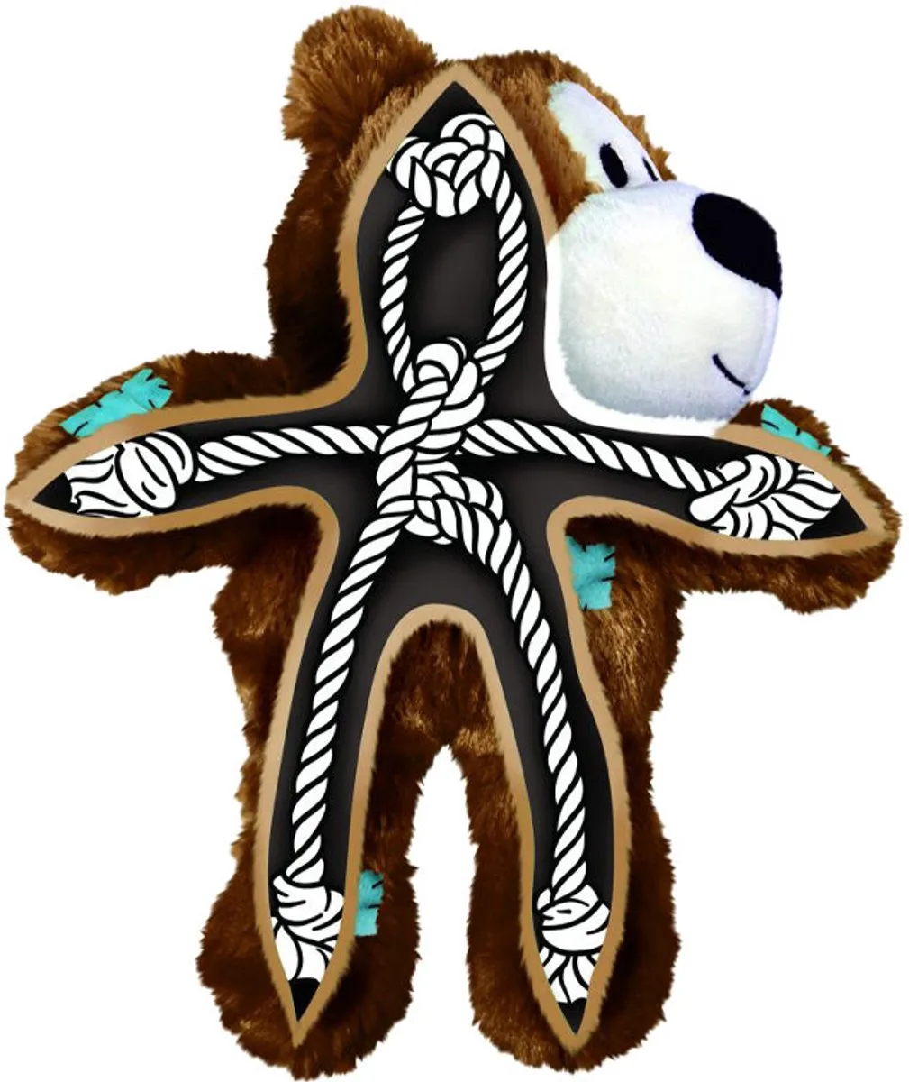 KONG Wild Knots Bears XL - Blauw/Bruin/Wit