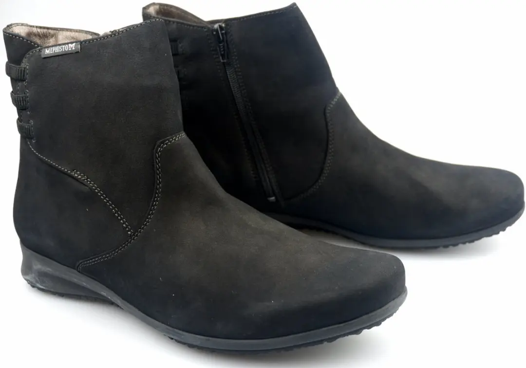 Mephisto FENNA nubuck enkellaars Dames zwart