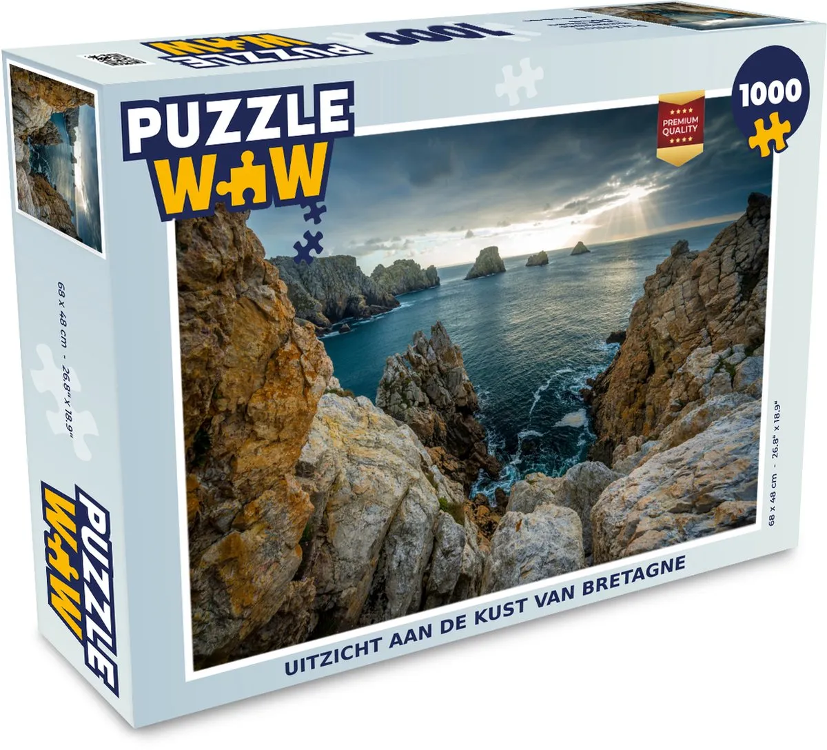 PuzzleWow Legpuzzel Bretagne 1000 Stuks