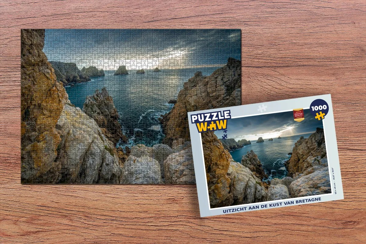 PuzzleWow Legpuzzel Bretagne 1000 Stuks - Multicolor