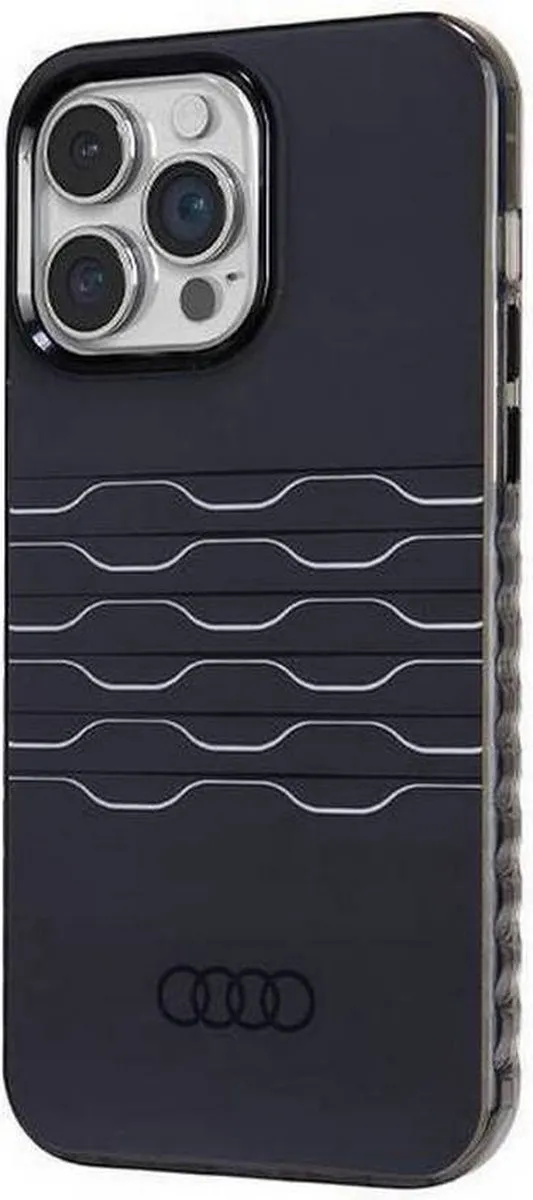 Audi IML Grille Pattern Back Case MagSafe iPhone 14 Pro Max