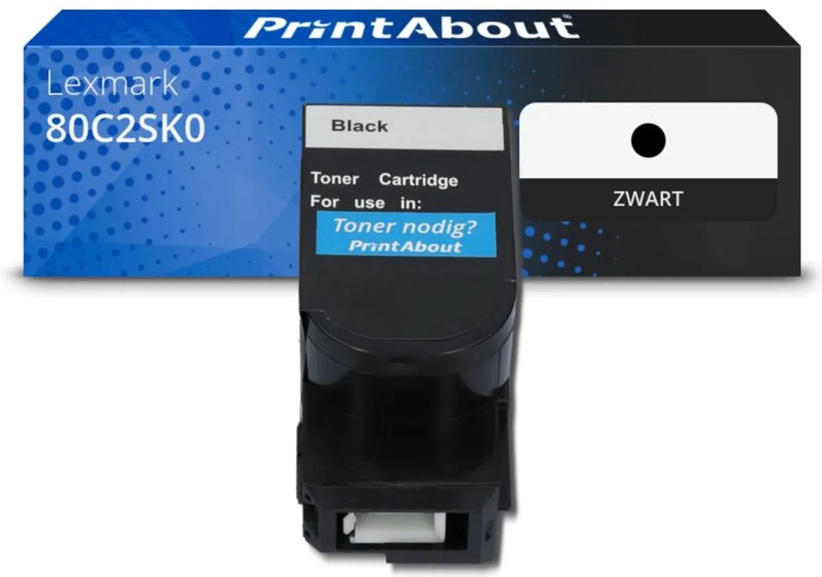 PrintAbout Huismerk 80C2SK0-PA Toner Zwart