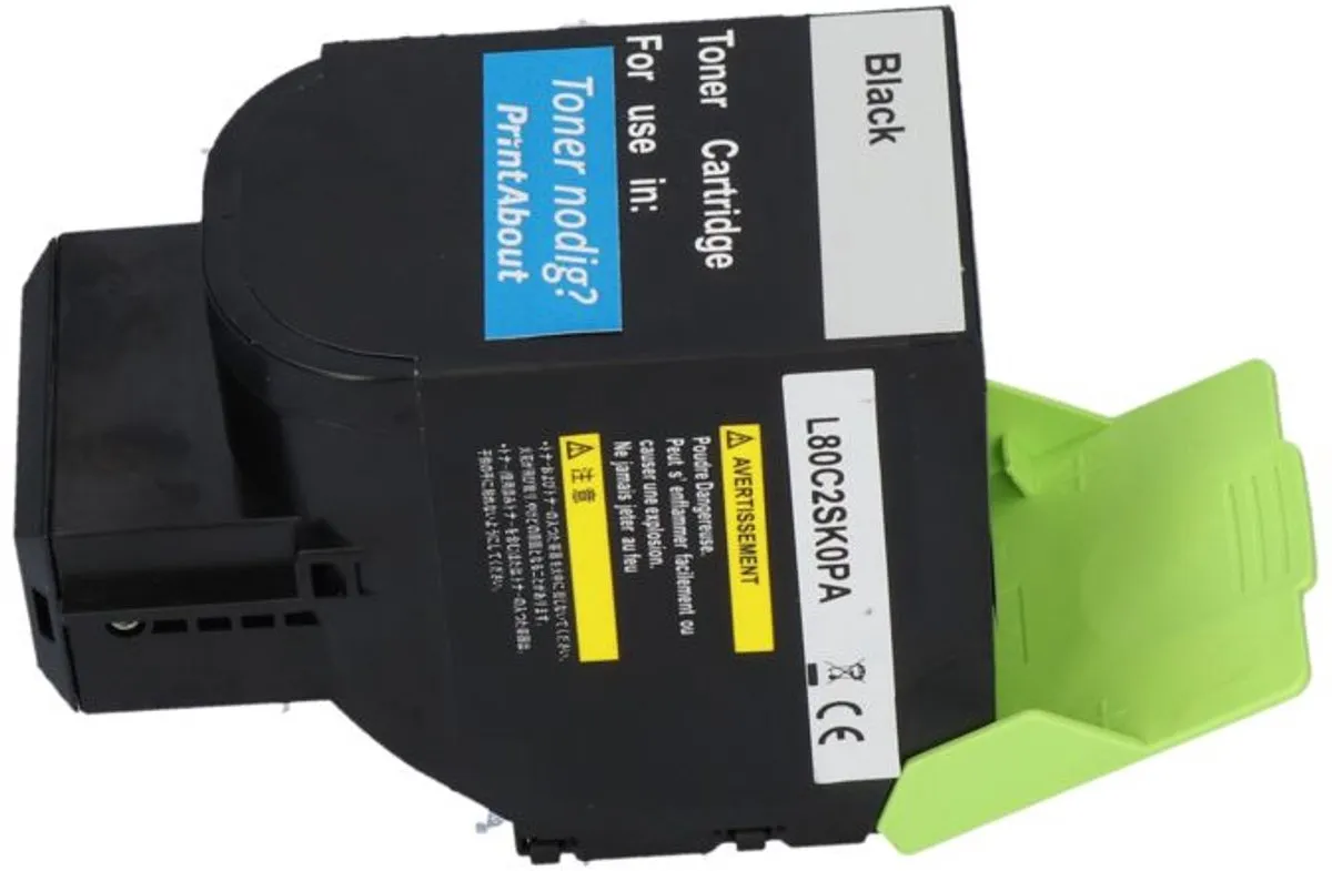PrintAbout Huismerk 80C2SK0-PA Toner Zwart