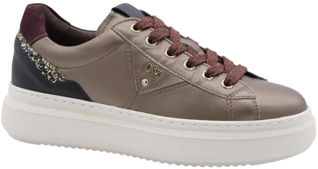 Sneaker Nerogiardini Bagoya Zwarte Handschoen T.Glitter Gr.Gl01 Ne Velour Bor