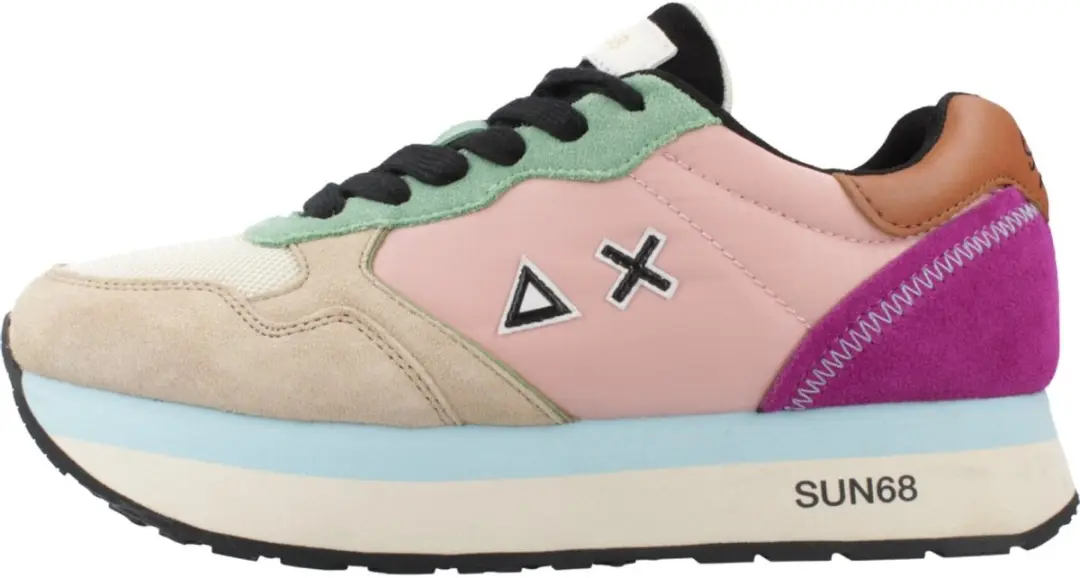 SUN68 Kelly Multicolor Sneakers Laag - beige - Maat 37 - afbeelding 2 van 6