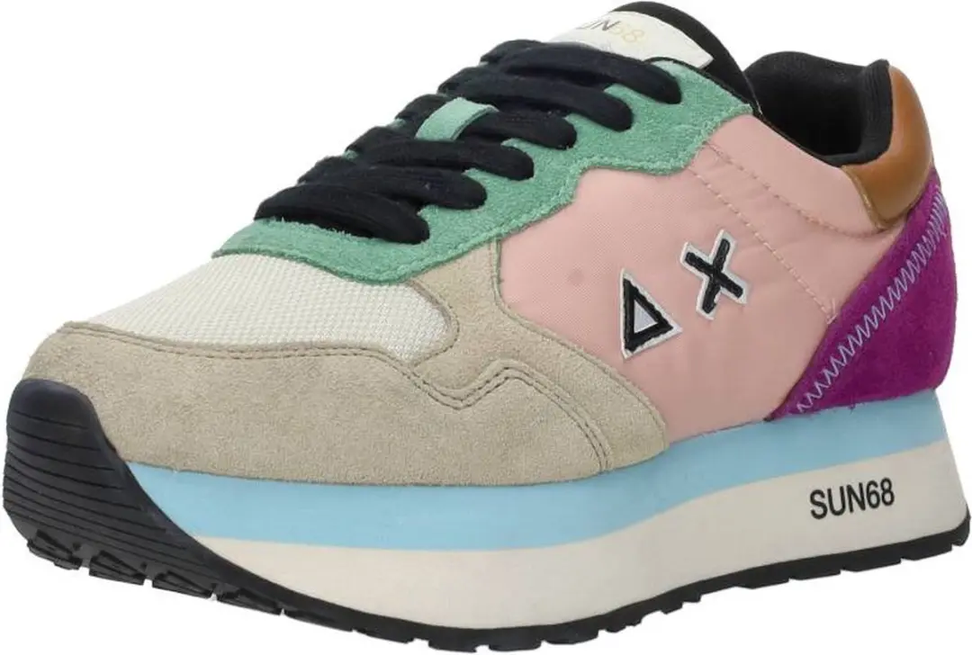 SUN68 Kelly Multicolor Sneakers Laag - beige - Maat 37 - afbeelding 4 van 6