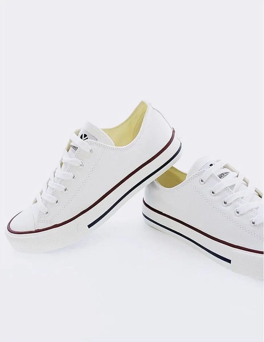 Victoria Tribu Toile Sneakers - Wit - afbeelding 2 van 3