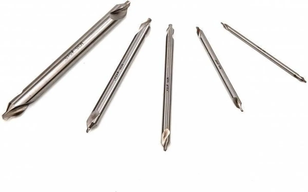 HBM 5-delige HSS 5% Cobalt Centerborenset - 5 Stuks