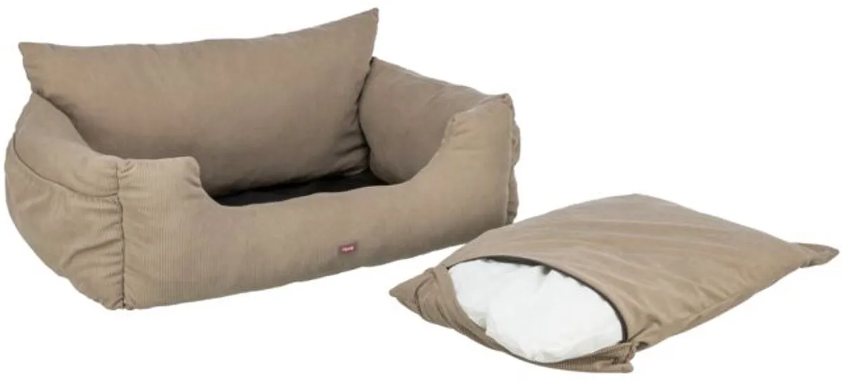 Trixie Autostoel voor Honden Dubbel - Taupe M