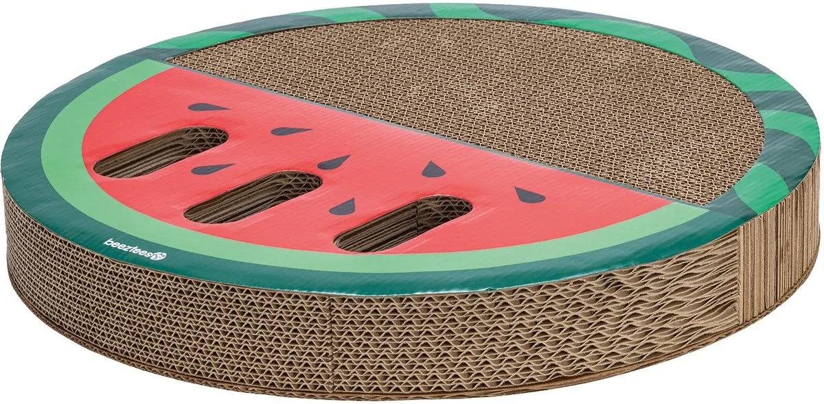 Beeztees Krabspeelgoed Melon - Karton 45x45x6cm - Multi
