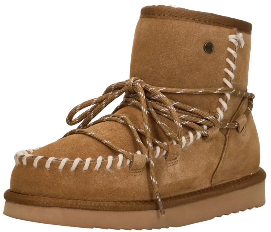 Warmbat Kalbarri Suede lace boot Dames - Cognac - afbeelding 4 van 6