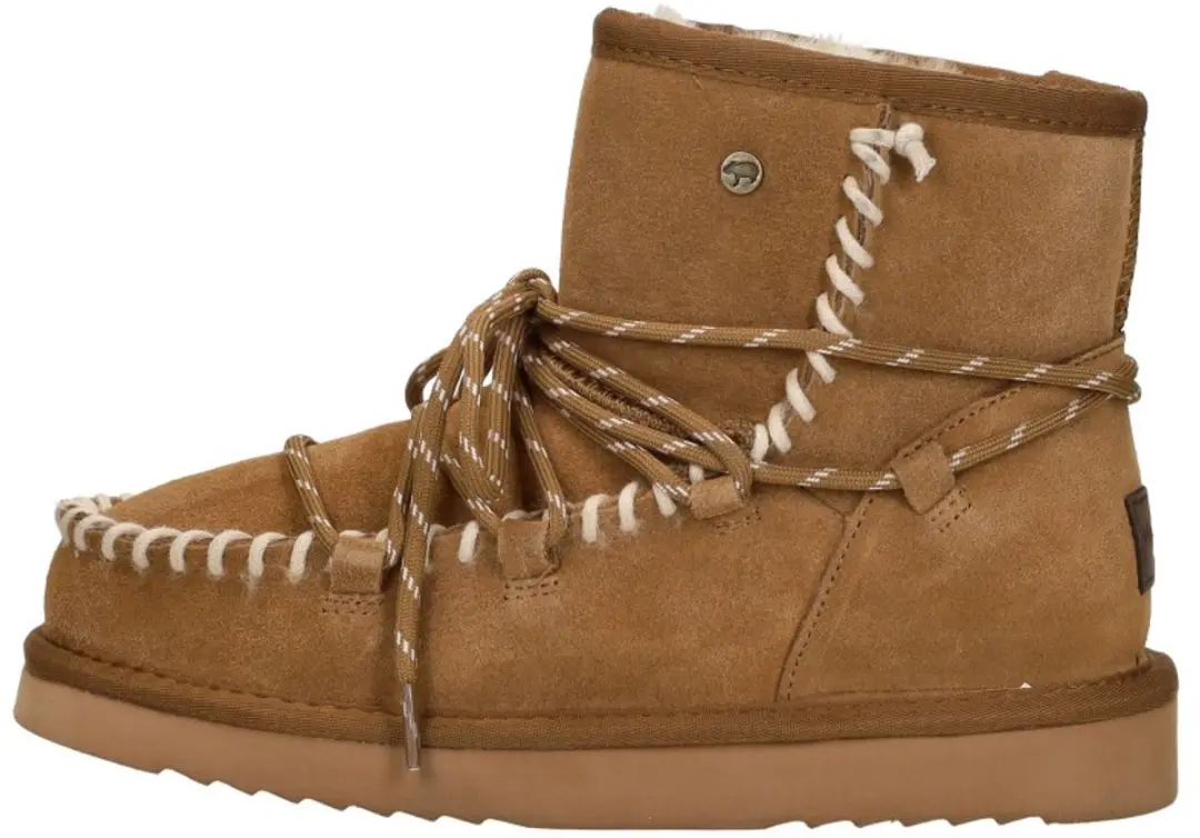 Warmbat Kalbarri Suede lace boot Dames - Cognac - afbeelding 3 van 6
