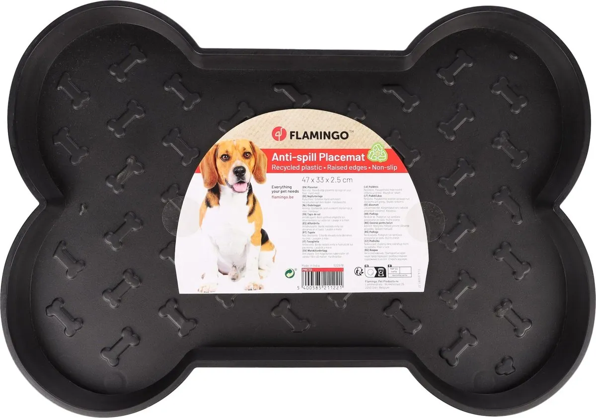 Flamingo Preto Onderlegger Honden - Zwart