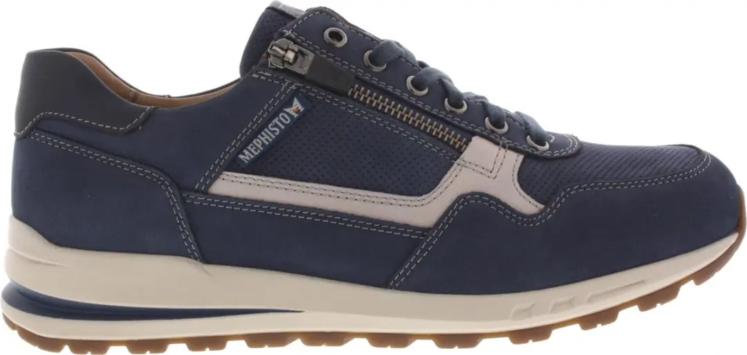 Heren Veterschoenen Mephisto Bradley Nomad Navy Blauw