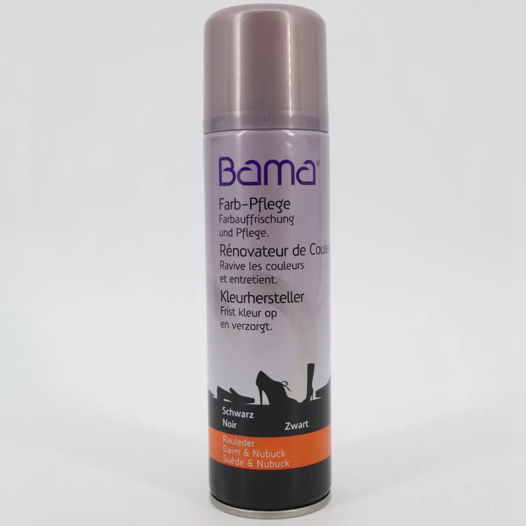 Bama Kleurhersteller Spray Zwart Suède en Nubuck