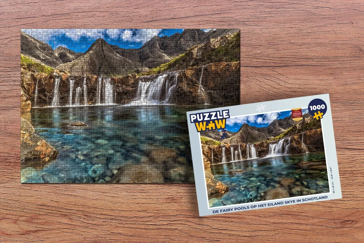 PuzzleWow De Fairy Pools Skye Legpuzzel 1000 Stuks