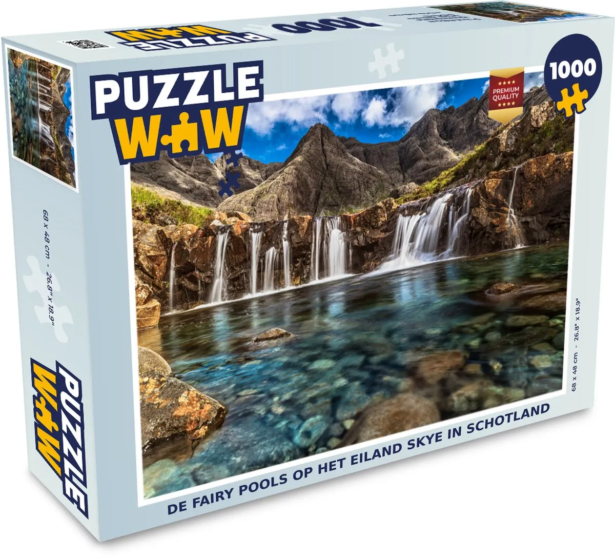 PuzzleWow De Fairy Pools Skye Legpuzzel 1000 Stuks - Multicolor