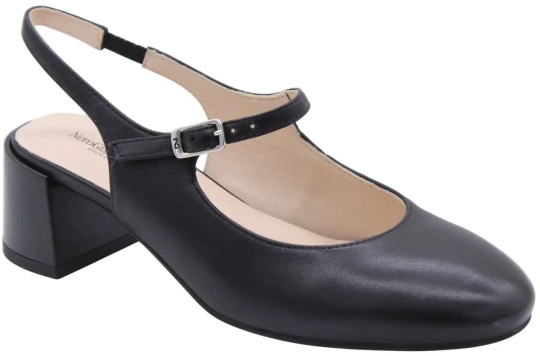 Scarpe Con Tacco Nerogiardini Nappa Pandora Tpu Oreo Spess.