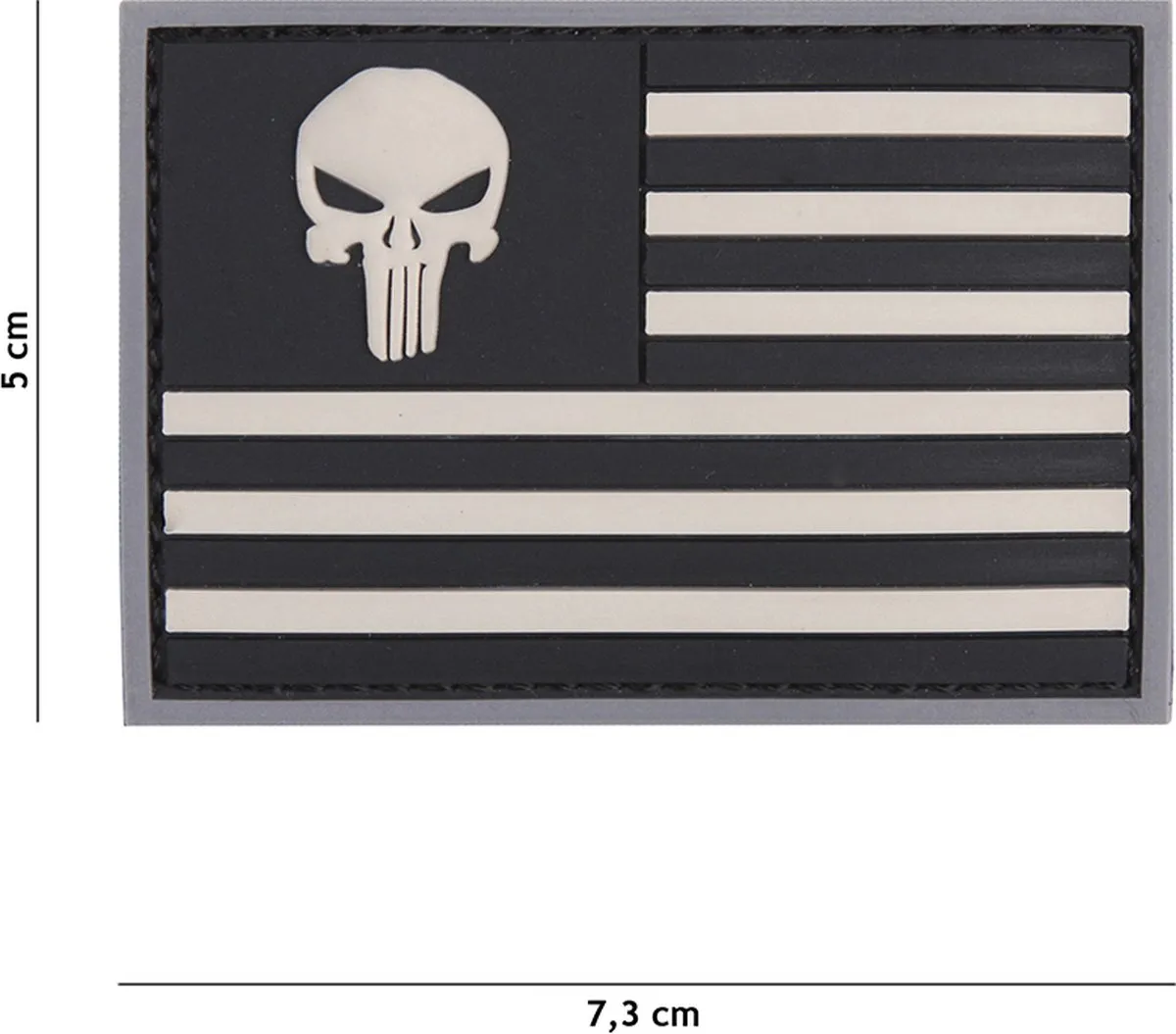 101 Inc Embleem 3D PVC Punisher USA Vlag