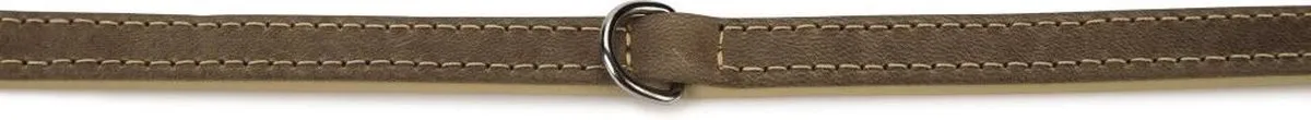 Beeztees Comfort Halsband Hond Leer Grijs 32cm x 12mm