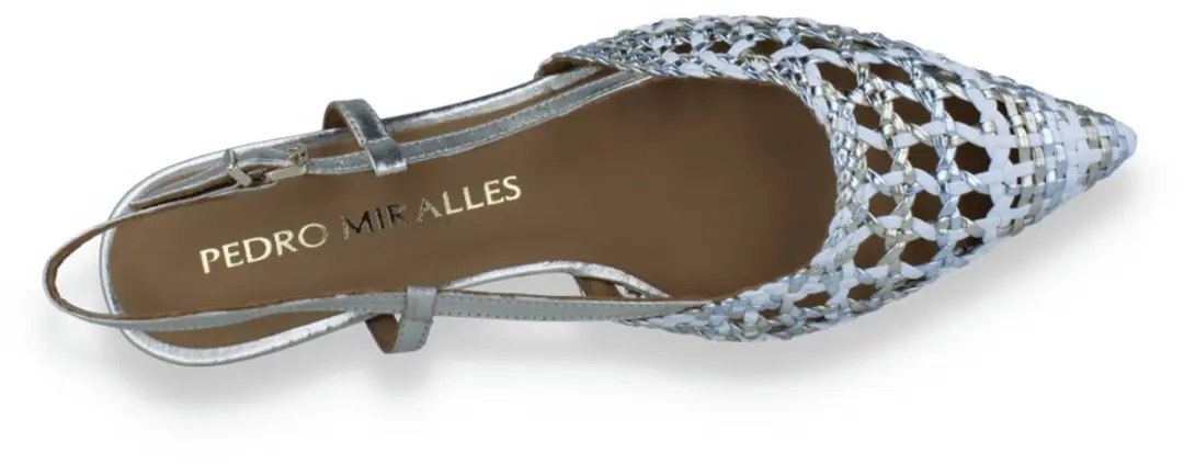 Pedro Miralles Slingback Goud/wit