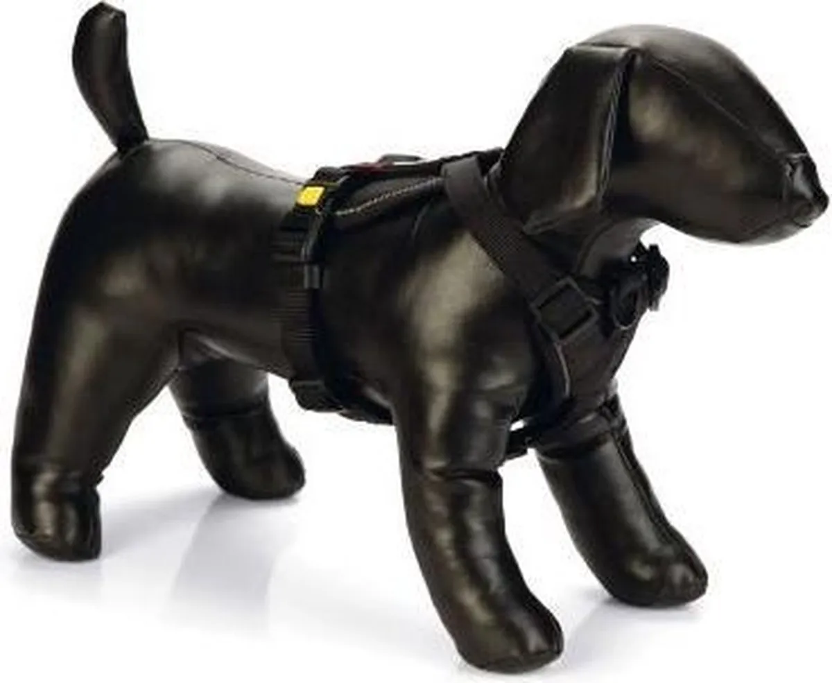 Beeztees Parinca Y-Tuig - Hondentuig Nylon Zwart - 81-100 cm x 30 mm