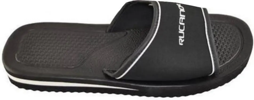 Rucanor Badslippers Santorini Unisex Zwart Maat 42