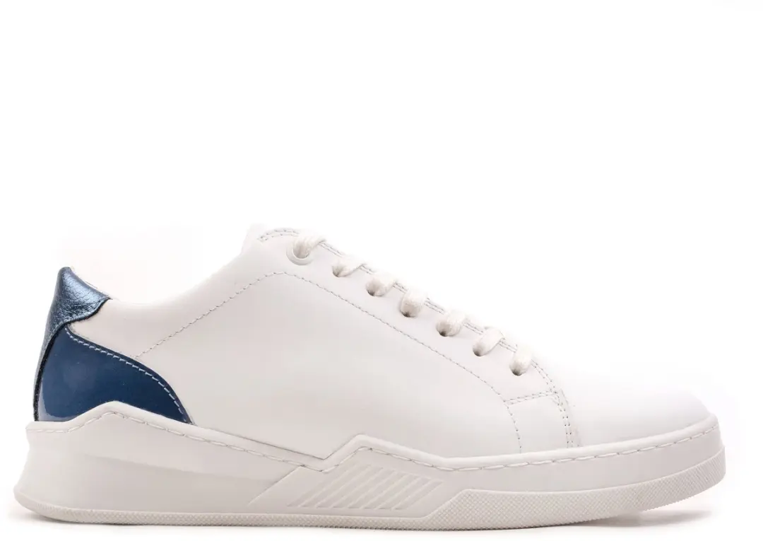 Omnio spencer city sneakers dames wit/blauw leer