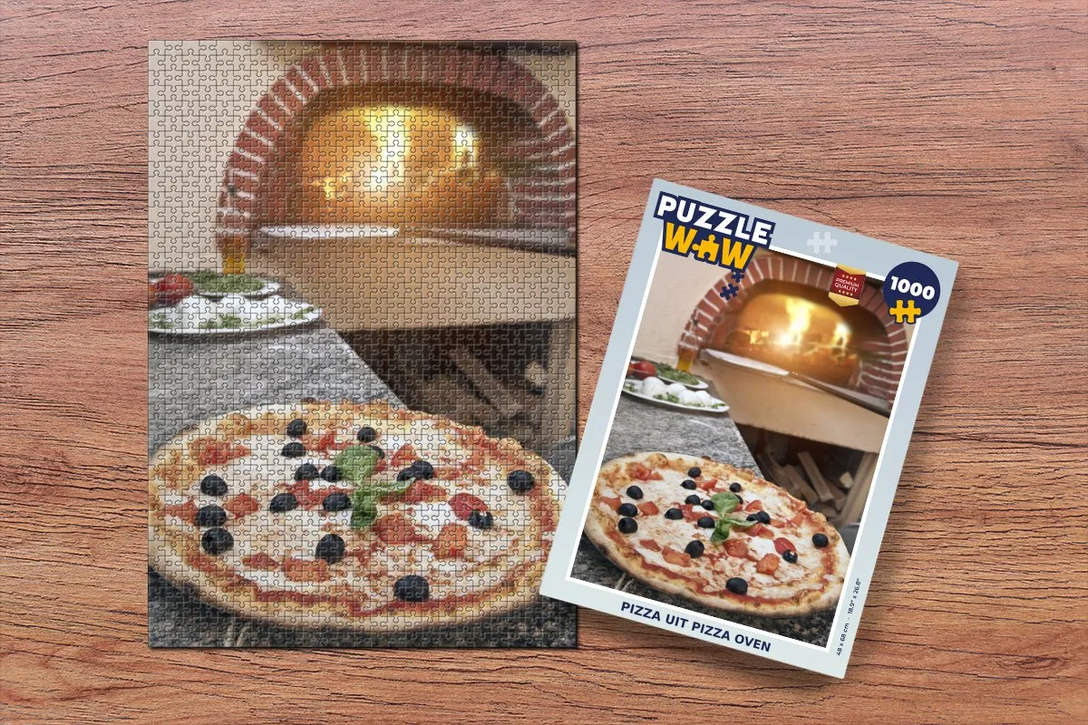 PuzzleWow Legpuzzel Pizza uit Pizza Oven 1000 Stuks - Multicolor