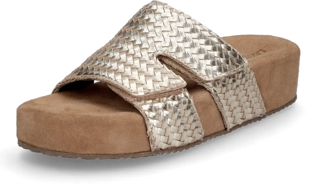 Lazamani Mille Dames Slippers Goud - afbeelding 2 van 6