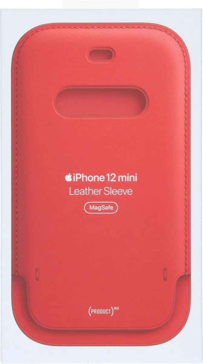 Apple Leren Hoesje MagSafe MHMR3ZM/A iPhone 12 Mini - Rood