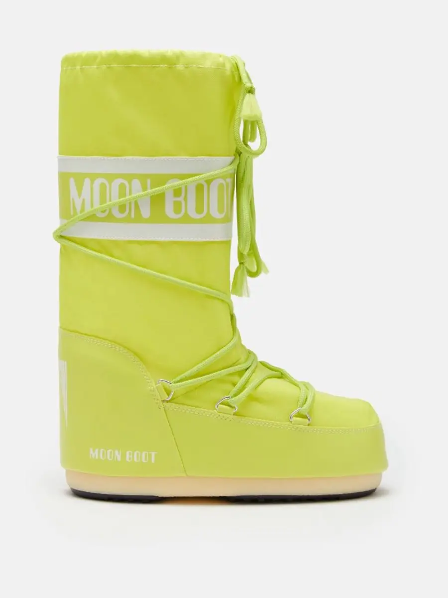 MOON BOOT ICON NYLON CYBER LIME Thermoboots / Snowboots / Sneeuwlaarzen Jongen/M