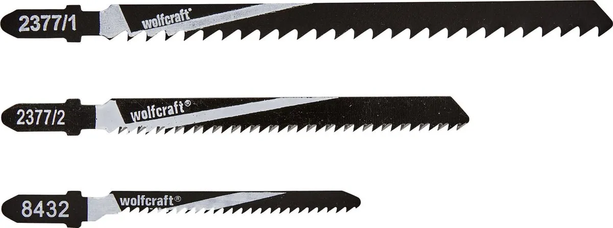 Wolfcraft Decoupeerzaagbladen Set T-schacht 12-delig - 2377000