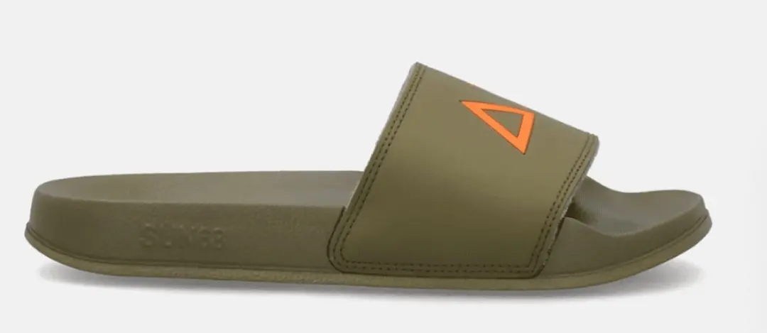 Sun68 Slippers Logo Army