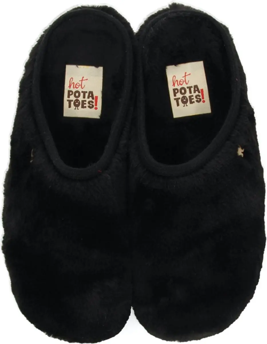 Hot Potatoes Alingsas Pantoffels - Zwart maat 36 - afbeelding 4 van 6