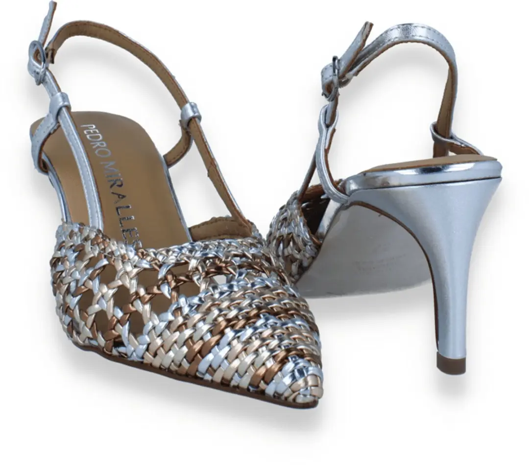 Pedro Miralles Dames Slingback Multi Metal