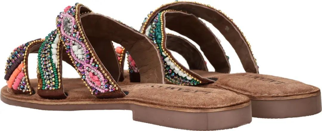 Lazamani Charlie Dames Slippers Tan - afbeelding 3 van 6