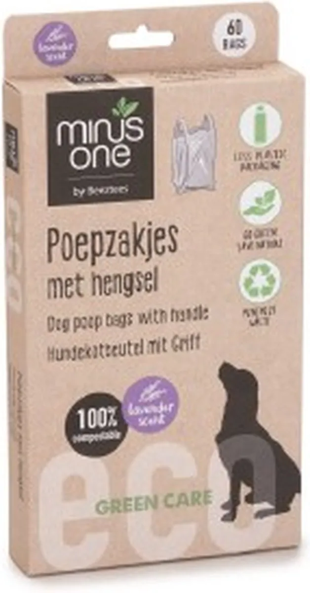 Beeztees Minus One Poepzakjes Lavendel