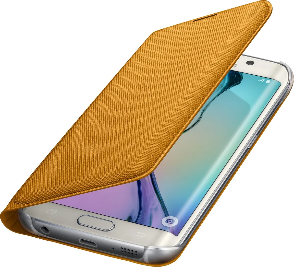 Samsung Flip Wallet Galaxy S6 Edge EF-WG925BY - Geel
