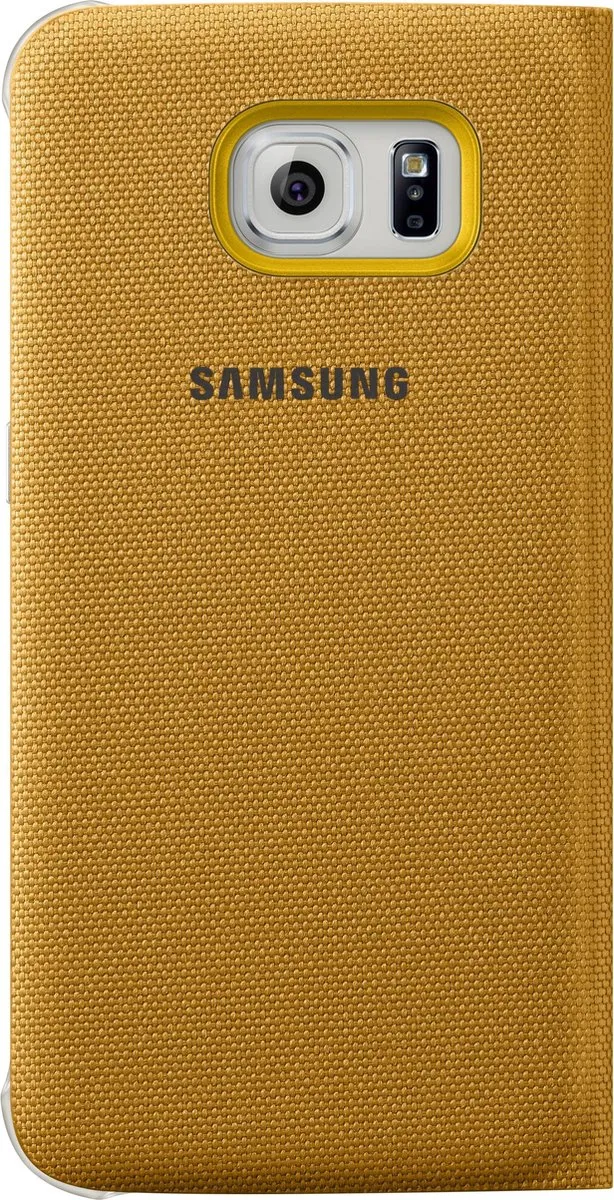 Samsung Flip Wallet Galaxy S6 Edge EF-WG925BY - Geel